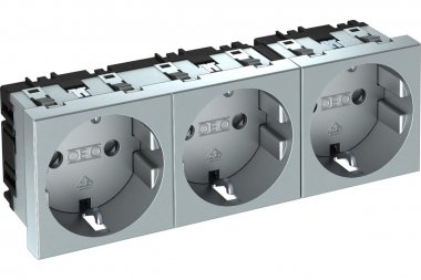 Фотография товара 'OBO-Bettermann 6120052 Розетка 3-м 3мод.'