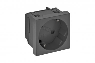 Фотография товара 'OBO-Bettermann 6120081 Розетка 1-м 2К+3 под углом 33град. шторки 16А 250В'