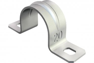 Фотография товара 'OBO-Bettermann 1018205 Скоба крепежная двухлапковая d20мм'