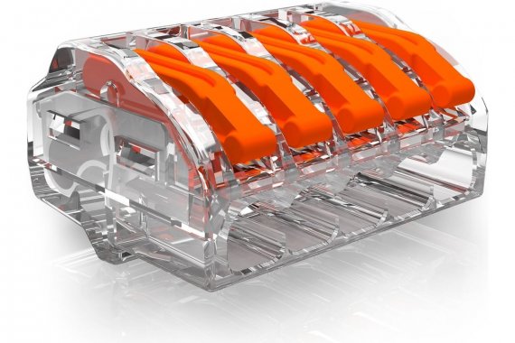 Фотография товара 'OBO-Bettermann 2054458_V1 Клемма универсальная 5х2.5кв.мм с зажимом'