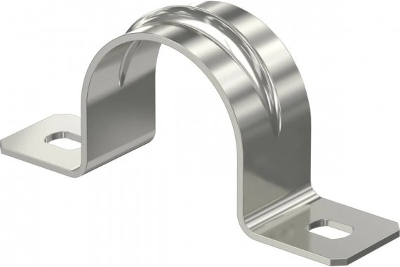 Фотография товара 'OBO-Bettermann 1018705 Скоба крепежная двухлапковая d40мм'