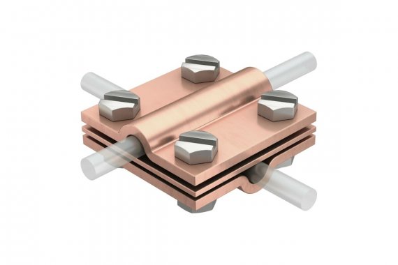 Фотография товара 'OBO-Bettermann 5312418 Соединитель крест. проволока-проволока d8-10'