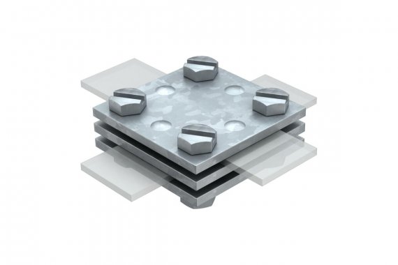 Фотография товара 'OBO-Bettermann 5314615 Соединитель полосы крест'