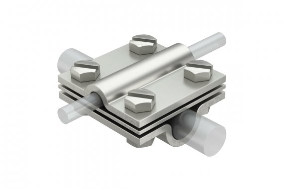 Фотография товара 'OBO-Bettermann 5312346 Соединитель проволоки крестовой'