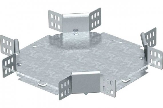 Фотография товара 'OBO-Bettermann 6043631 Ответвитель Х-образного осн. 300х60'