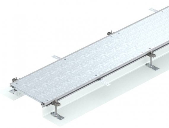 Фотография товара 'OBO-Bettermann 7424002 Секция кабель-канала глухая 2400х300х140мм'