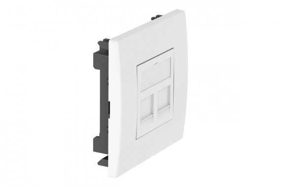 Фотография товара 'OBO-Bettermann 6119492 Адаптер для монтажа 2 модулей RJ45 типа "С"'