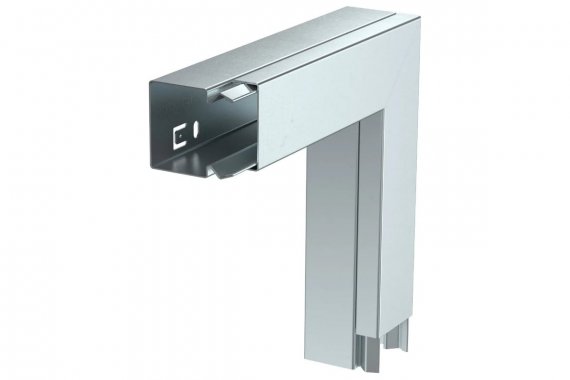 Фотография товара 'OBO-Bettermann 6247490 Угол плоский с крышкой кабель-канала 40х40мм'